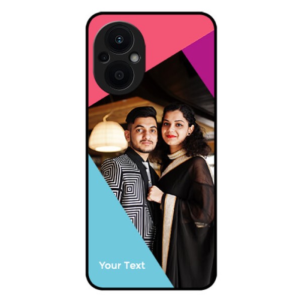 Oppo F21s Pro 5G Custom Glass Mobile Case - Stacked Triple colour Design
