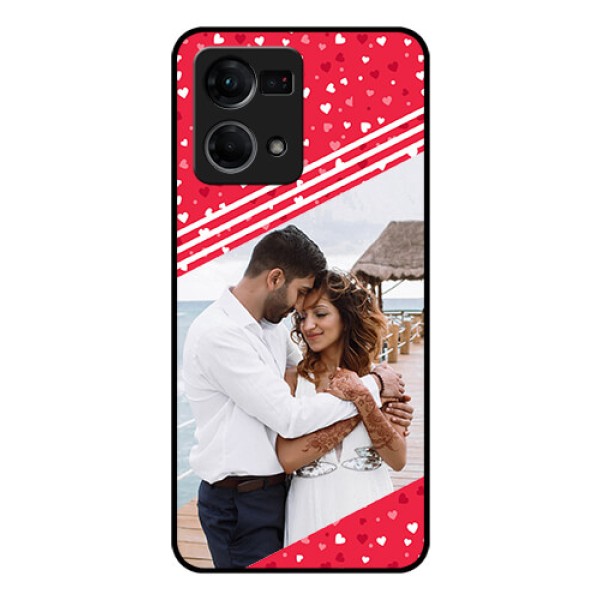 Oppo F21s Pro Custom Glass Mobile Case - Valentines Gift Design