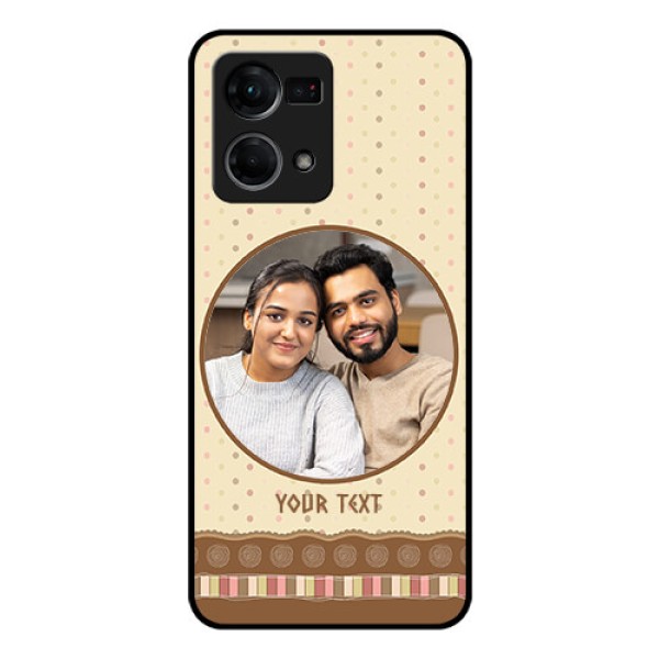 Oppo F21s Pro Custom Glass Mobile Case - Brown Dotted Mobile Case Design Oppo F21s Pro Custom Glass Mobile Case - Brown Dotted Mobile Case Design