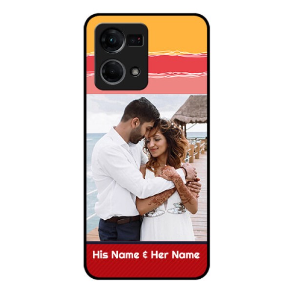 Oppo F21s Pro Custom Glass Mobile Case - Colorful Case Design