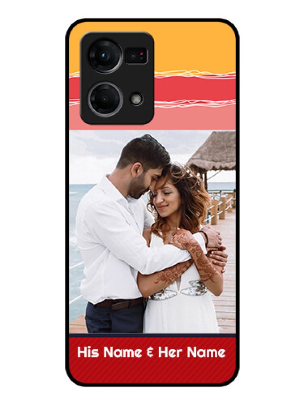 Custom Oppo F21s Pro Custom Glass Mobile Case - Colorful Case Design