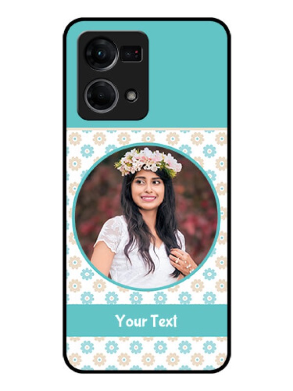 Custom Oppo F21s Pro Custom Glass Mobile Case - Beautiful Flowers Design