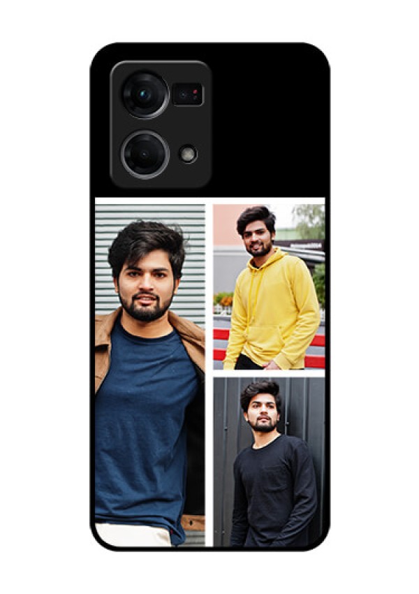 Oppo F21s Pro Photo Printing on Glass Case - Upload Multiple Picture Design