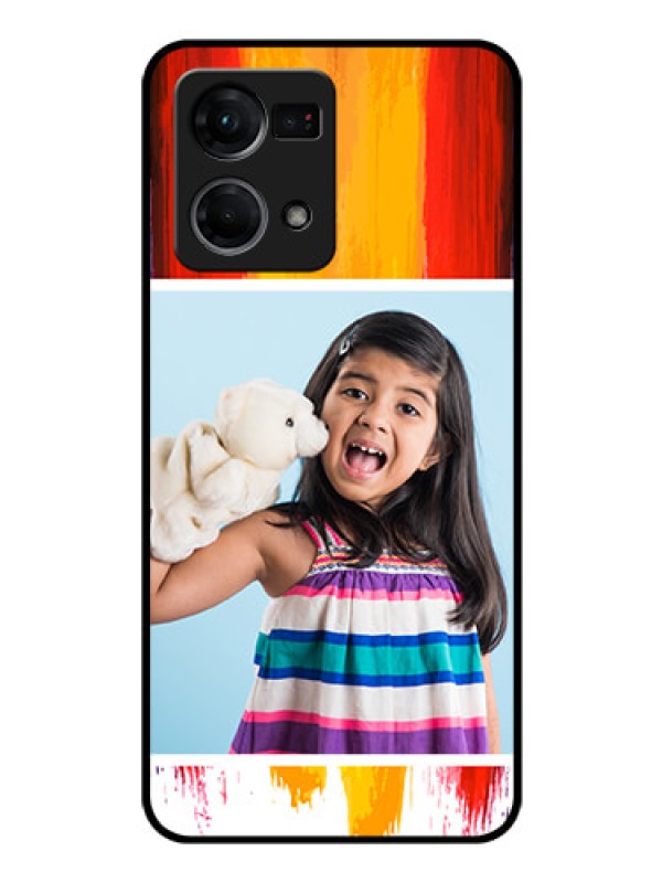 Custom Oppo F21s Pro Personalized Glass Phone Case - Multi Color Design