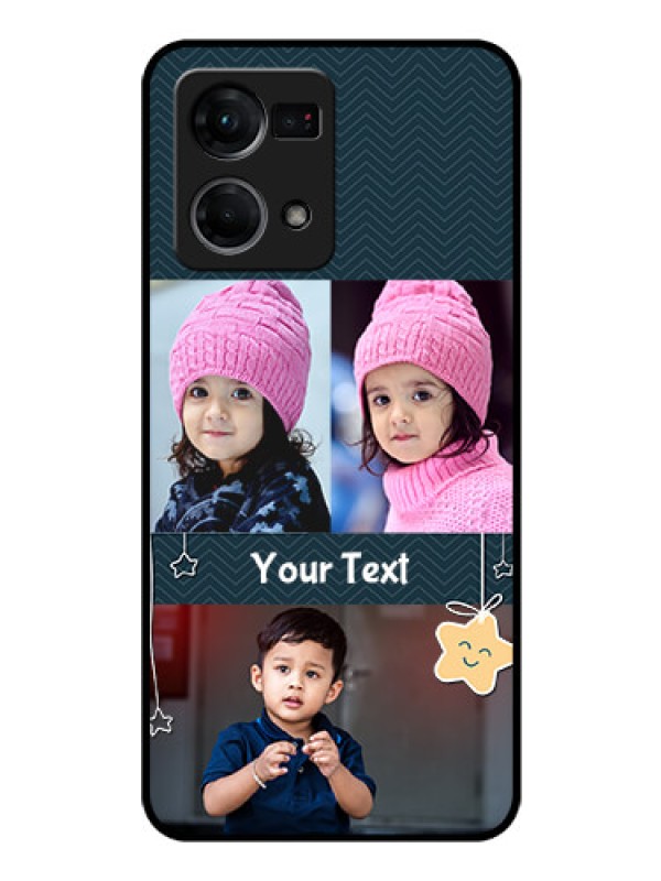 Custom Oppo F21s Pro Custom Glass Mobile Case - Hanging Stars Design