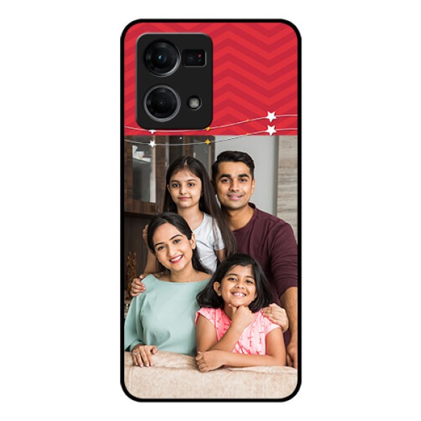 Oppo F21s Pro Personalized Glass Phone Case - Happy Family Design