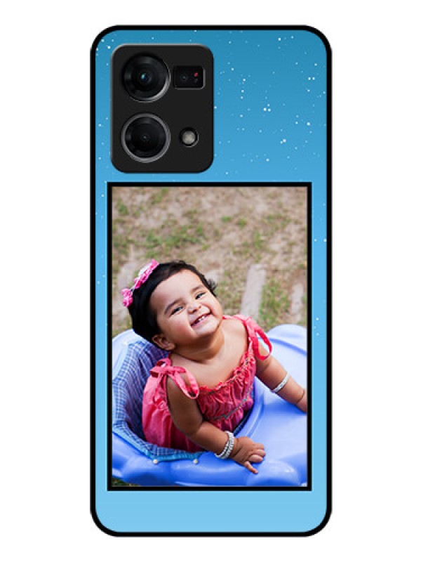 Custom Oppo F21s Pro Custom Glass Mobile Case - Wave Pattern Colorful Design