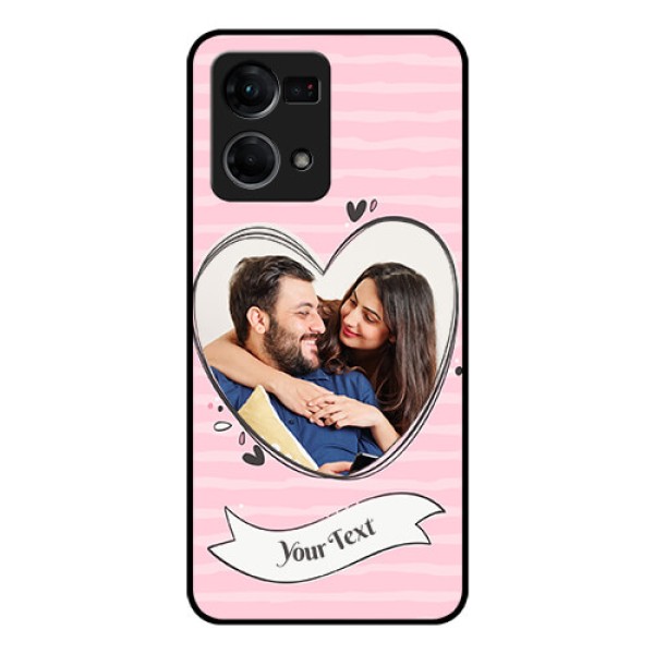 Oppo F21s Pro Custom Glass Phone Case - Vintage Heart Design