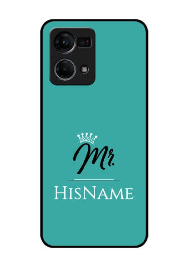 Oppo F21s Pro Custom Glass Phone Case Mr with Name