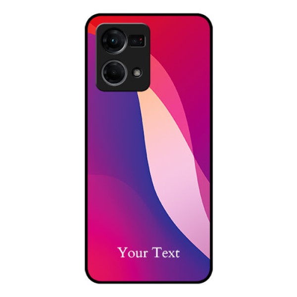 Oppo F21s Pro Personalized Glass Phone Case - Digital abstract Overlap Design Oppo F21s Pro Personalized Glass Phone Case - Digital abstract Overlap Design