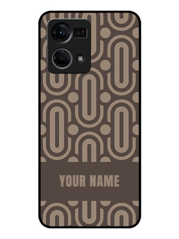 Custom Oppo F21s Pro Custom Glass Phone Case - Captivating Zero Pattern Design