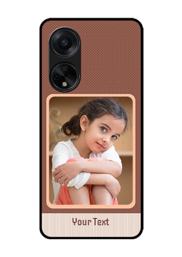 Oppo F23 5G Custom Glass Phone Case - Simple Pic Upload Design