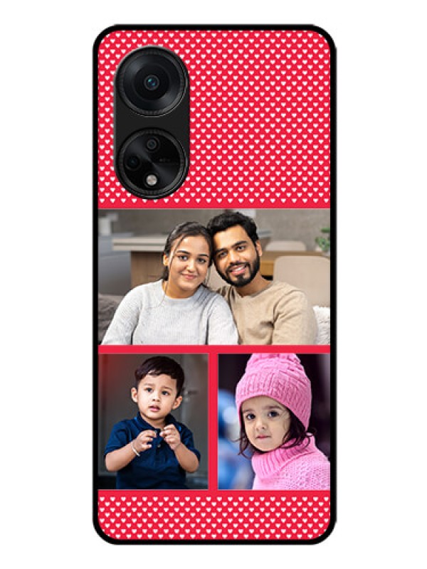 Custom Oppo F23 5G Personalized Glass Phone Case - Bulk Pic Upload Design