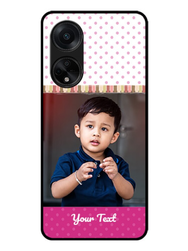 Custom Oppo F23 5G Photo Printing on Glass Case - Cute Girls Cover Design