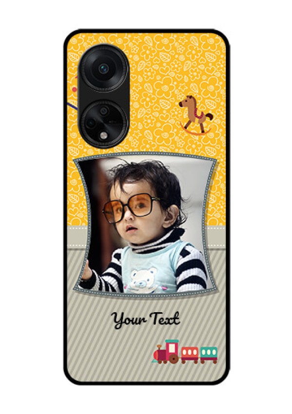 Oppo F23 5G Personalized Glass Phone Case - Baby Picture Upload Design