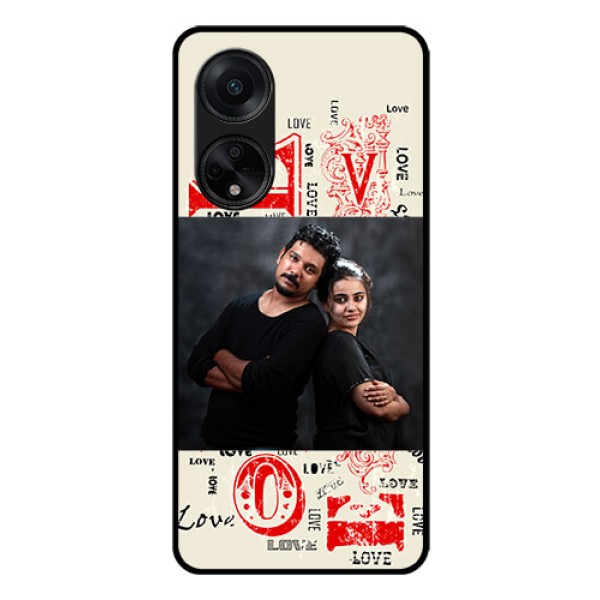 Oppo F23 5G Photo Printing on Glass Case - Trendy Love Design Case Oppo F23 5G Photo Printing on Glass Case - Trendy Love Design Case