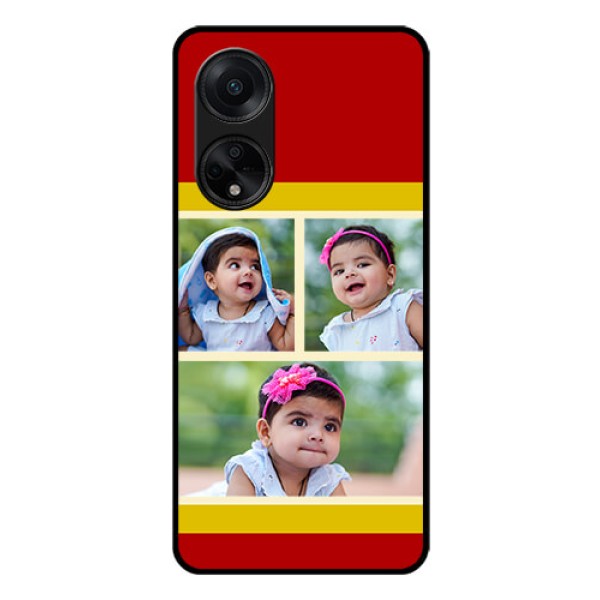 Oppo F23 5G Custom Glass Mobile Case - Multiple Pic Upload Design