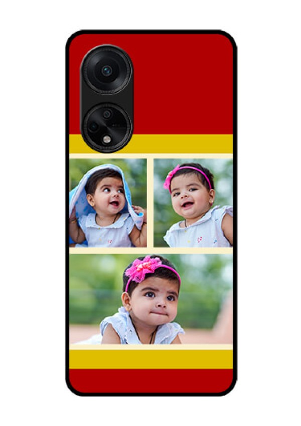 Oppo F23 5G Custom Glass Mobile Case - Multiple Pic Upload Design