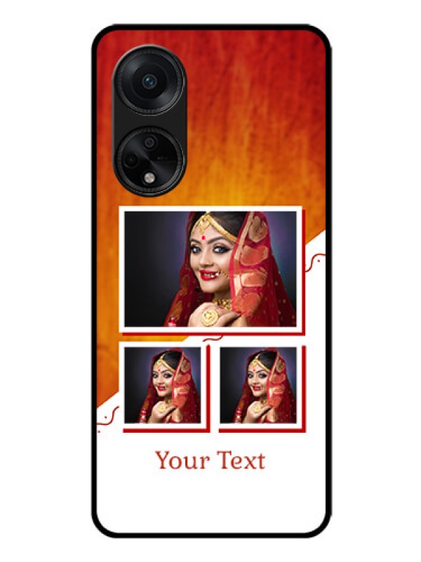 Custom Oppo F23 5G Custom Glass Phone Case - Wedding Memories Design