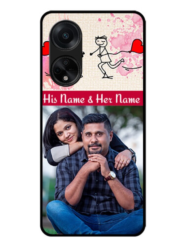 Custom Oppo F23 5G Photo Printing on Glass Case - You and Me Case Design