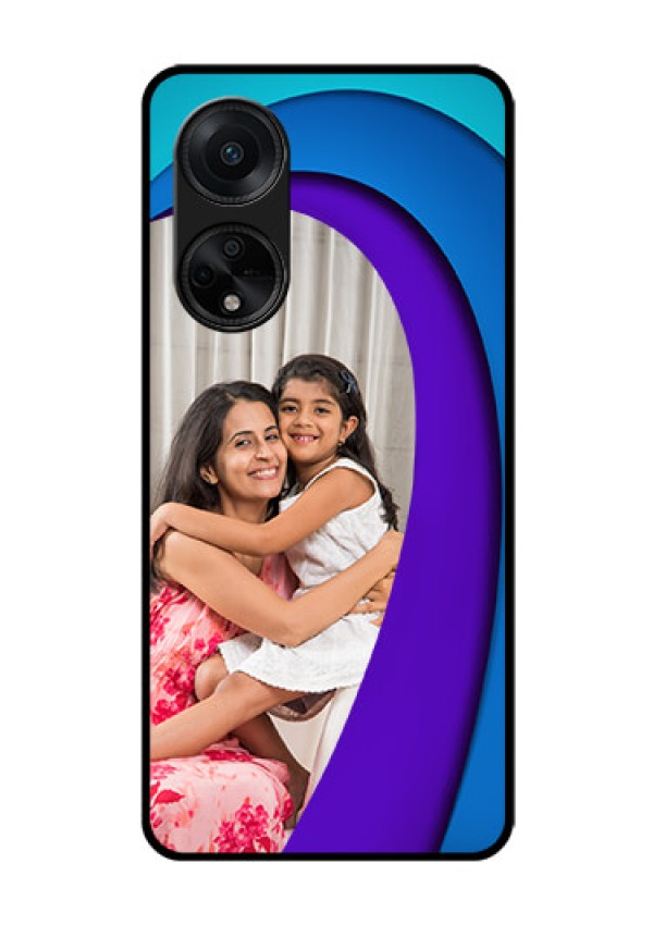 Oppo F23 5G Photo Printing on Glass Case - Simple Pattern Design