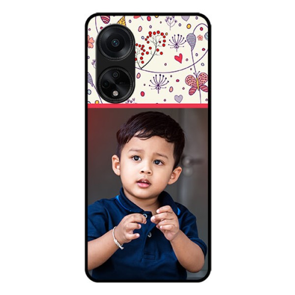 Oppo F23 5G Custom Glass Mobile Case - Premium Floral Design
