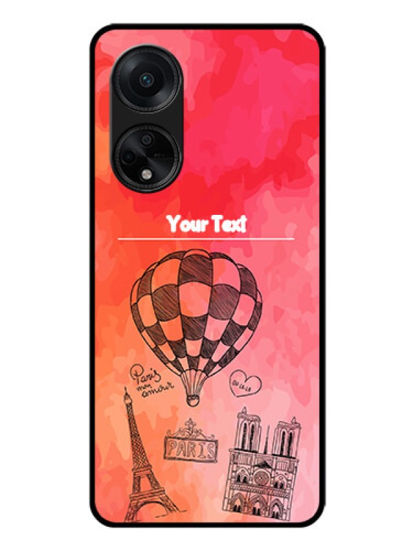 Custom Oppo F23 5G Custom Glass Phone Case - Paris Theme Design