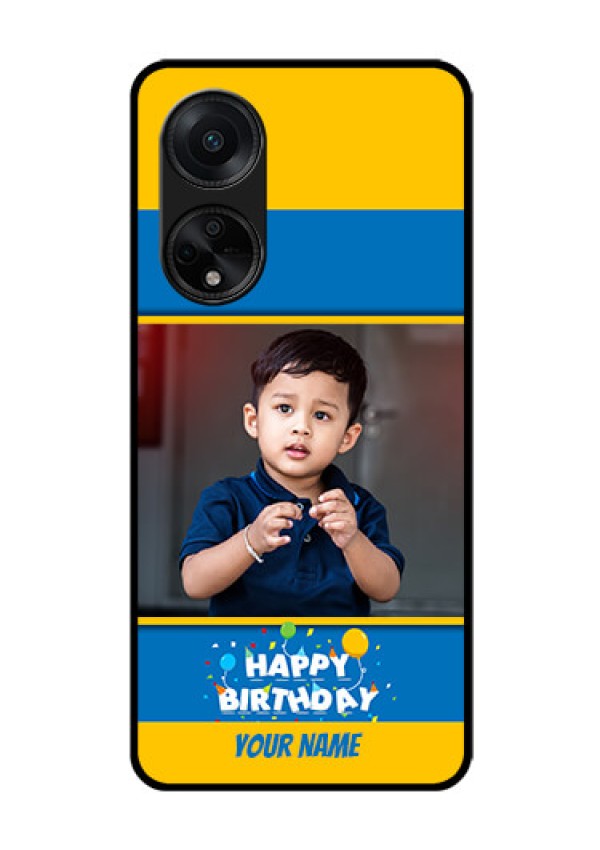 Oppo F23 5G Custom Glass Mobile Case - Birthday Wishes Design