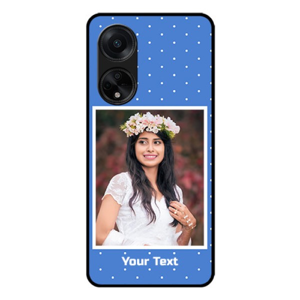 Oppo F23 5G Photo Printing on Glass Case - Polka dots design