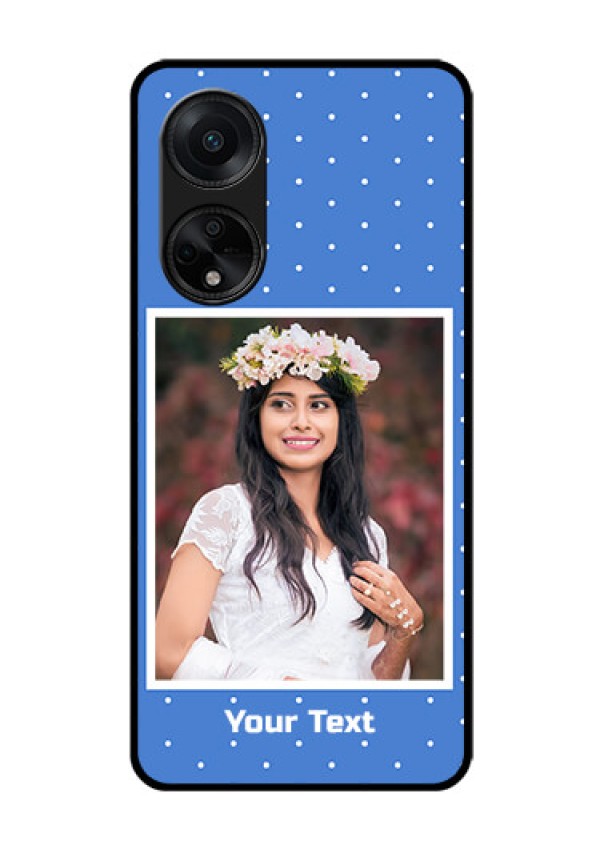 Oppo F23 5G Photo Printing on Glass Case - Polka dots design