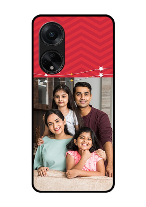 Oppo F23 5G Personalized Glass Phone Case - Happy Family Design