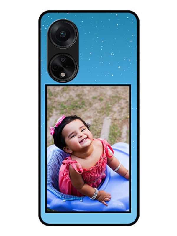 Custom Oppo F23 5G Custom Glass Mobile Case - Wave Pattern Colorful Design