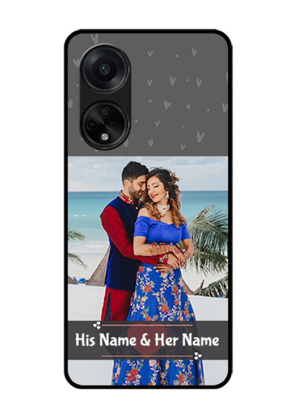 Oppo F23 5G Custom Glass Mobile Case - Buy Love Design with Photo Online