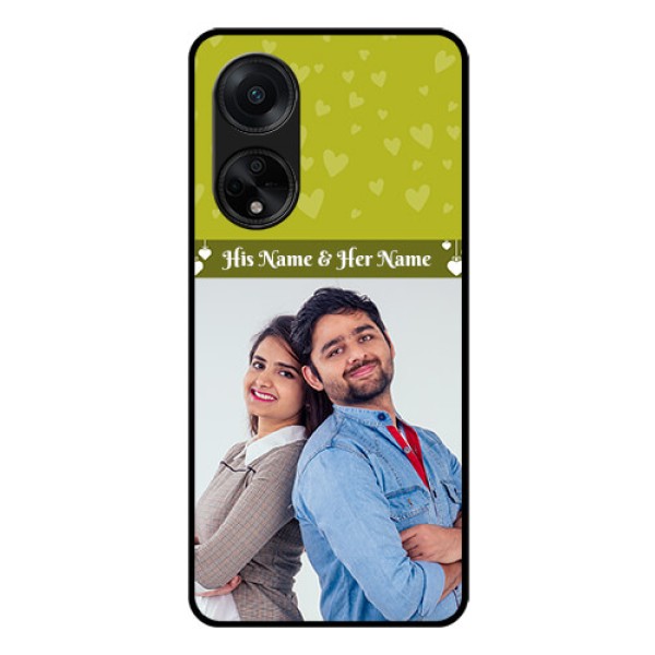 Oppo F23 5G Custom Glass Phone Case - You & Me Heart Design