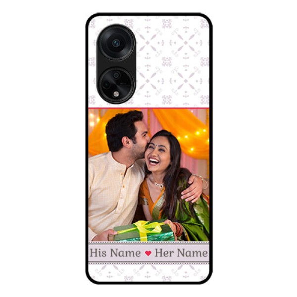 Oppo F23 5G Custom Glass Mobile Case - with Photo and Ethnic Design