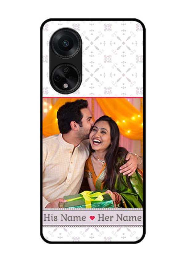 Oppo F23 5G Custom Glass Mobile Case - with Photo and Ethnic Design