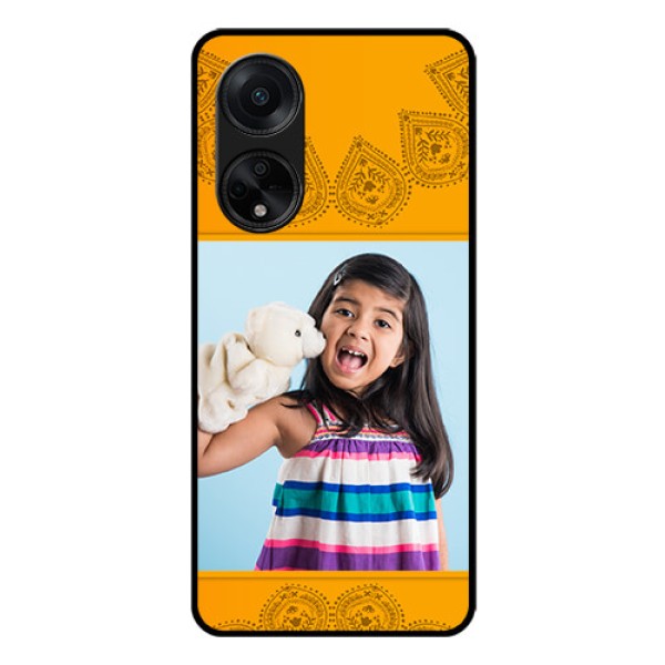 Oppo F23 5G Personalized Glass Phone Case - Photo Wedding Design