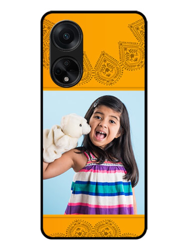 Custom Oppo F23 5G Personalized Glass Phone Case - Photo Wedding Design