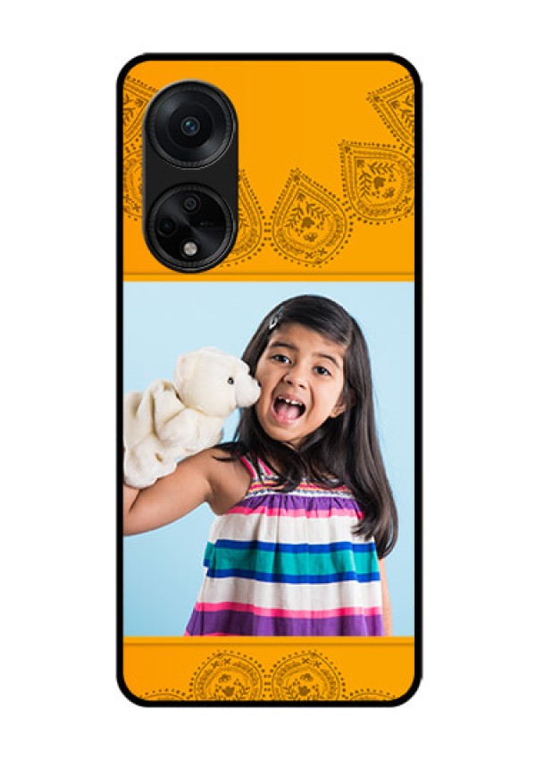 Oppo F23 5G Personalized Glass Phone Case - Photo Wedding Design