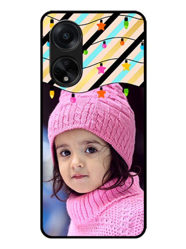 Custom Oppo F23 5G Custom Glass Mobile Case - Lights Hanging Design