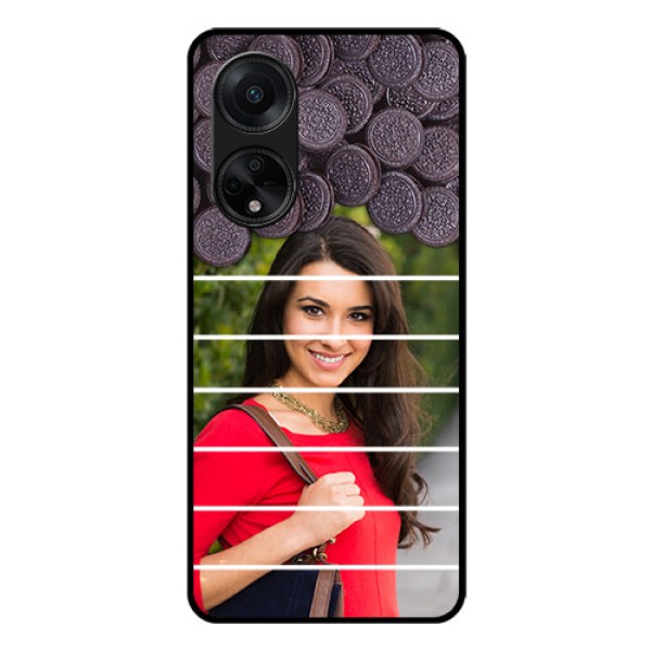 Oppo F23 5G Custom Glass Phone Case - with Oreo Biscuit Design