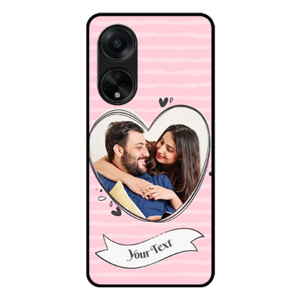 Oppo F23 5G Custom Glass Phone Case - Vintage Heart Design
