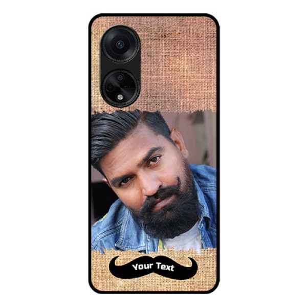Oppo F23 5G Personalized Glass Phone Case - with Texture Design