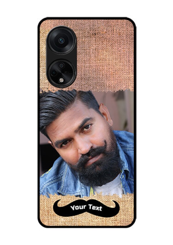 Oppo F23 5G Personalized Glass Phone Case - with Texture Design