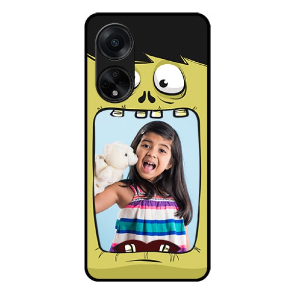 Oppo F23 5G Personalized Glass Phone Case - Cartoon monster back case Design Oppo F23 5G Personalized Glass Phone Case - Cartoon monster back case Design