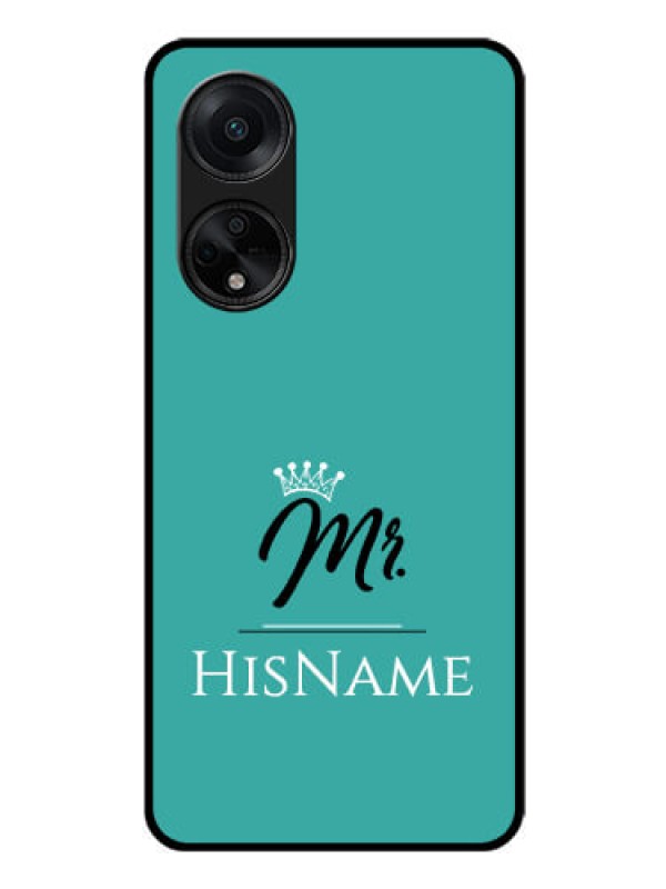 Custom Oppo F23 5G Custom Glass Phone Case Mr with Name