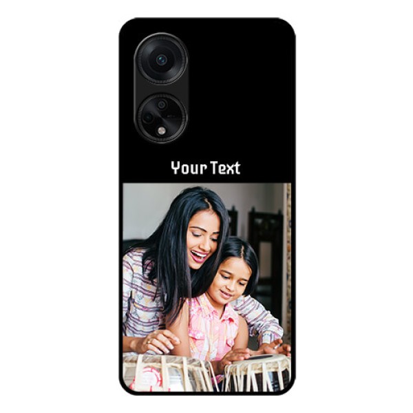 Oppo F23 5G Photo with Name on Glass Phone Case