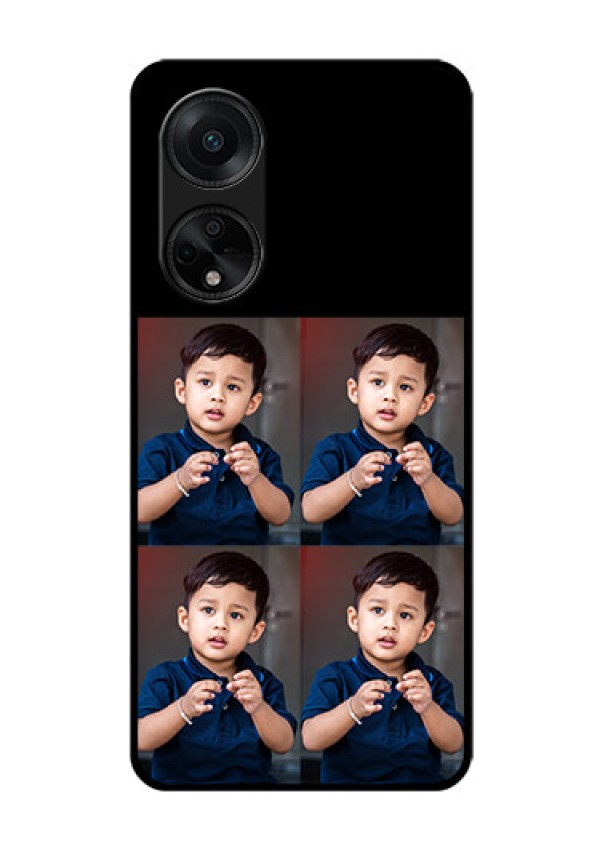 Oppo F23 5G 4 Image Holder on Glass Mobile Cover