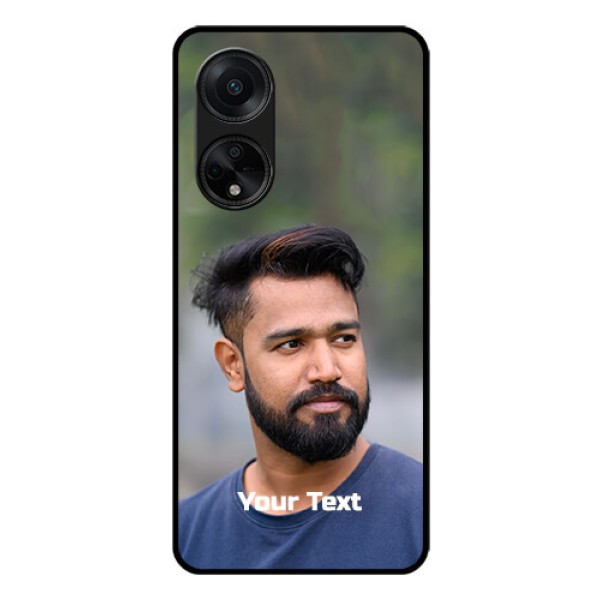 Oppo F23 5G Glass Mobile Cover: Photo with Text