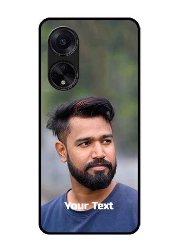 Oppo F23 5G Glass Mobile Cover: Photo with Text